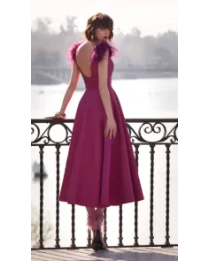 Vestido Midi con Falda Evasé Valerio Luna | Jayme Shop 2