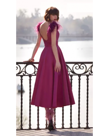 Vestido Midi con Falda Evasé Valerio Luna | Jayme Shop