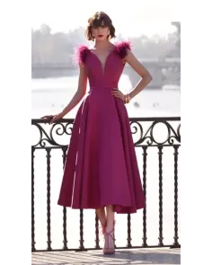 Vestido Midi con Falda Evasé Valerio Luna | Jayme Shop