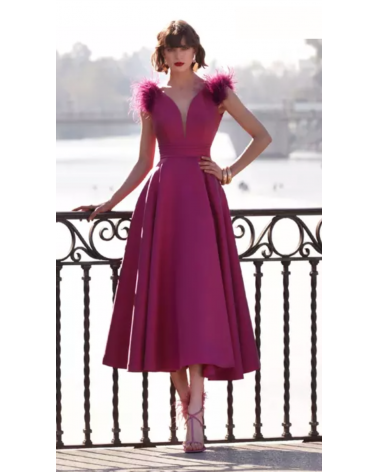 Vestido Midi con Falda Evasé Valerio Luna | Jayme Shop