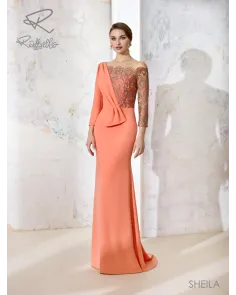 Vestido Largo Combinado Raffaello | Jayme Shop