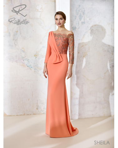 Vestido Largo Combinado Raffaello | Jayme Shop