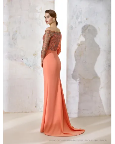 Vestido Largo Combinado Raffaello | Jayme Shop