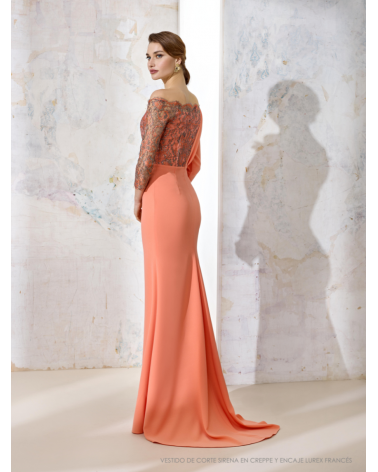 Vestido Largo Combinado Raffaello | Jayme Shop