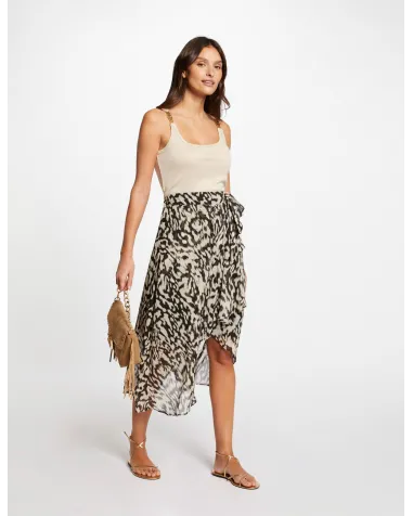 Falda Midi Estampada Morgan | Jayme Shop