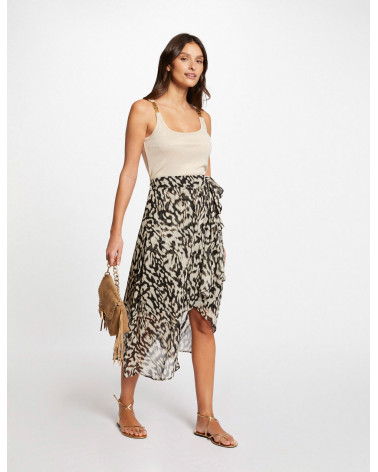 Falda Midi Estampada Morgan | Jayme Shop