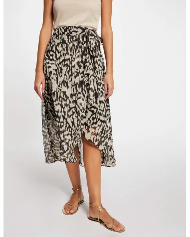 Falda Midi Estampada Morgan | Jayme Shop