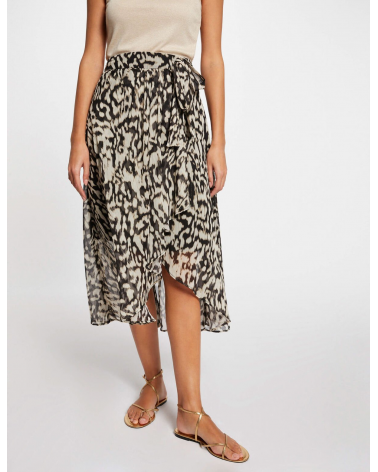 Falda Midi Estampada Morgan | Jayme Shop