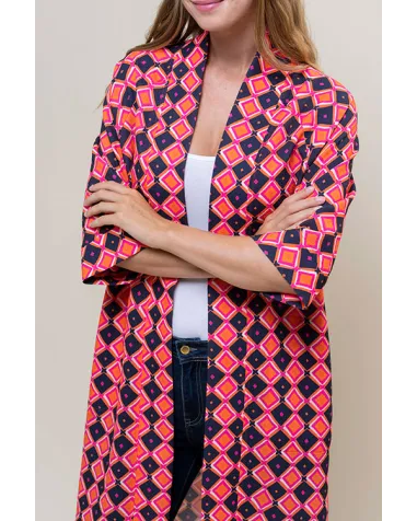 Kaftán Geométrico Hongo | Jayme Shop