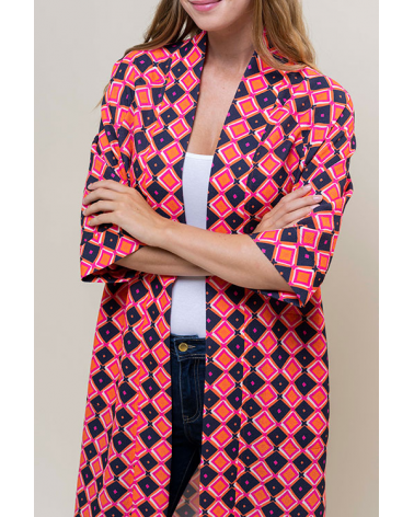 Kaftán Geométrico Hongo | Jayme Shop